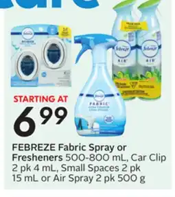 Sobeys FEBREZE Fabric Spray or Fresheners offer