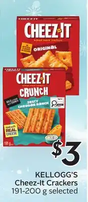 Sobeys KELLOGG'S Cheez-It Crackers offer