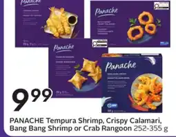 Sobeys PANACHE Tempura Shrimp, Crispy Calamari, Bang Bang Shrimp or Crab Rangoon offer