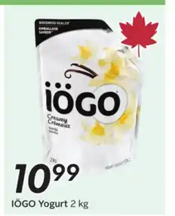Sobeys IÖGO Yogurt offer