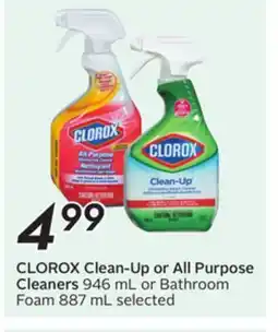 Sobeys CLOROX Clean-Up or All Purpose Cleaners offer