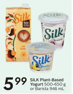 Sobeys SILK Plant-Based Yogurt offer