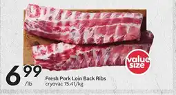 Sobeys Fresh Pork Loin Back Ribs offer