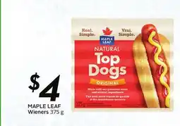Sobeys MAPLE LEAF Wieners offer