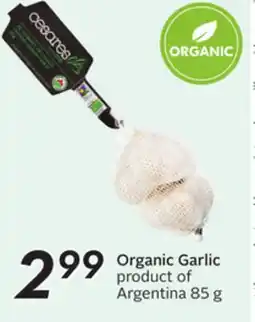 Sobeys Organic Garlic offer