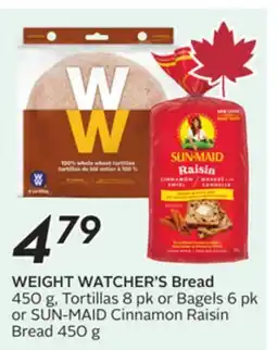 Sobeys WEIGHT WATCHER'S Bread offer