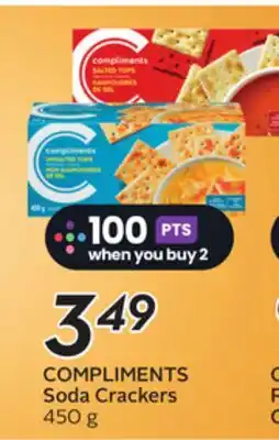 Sobeys COMPLIMENTS Soda Crackers offer