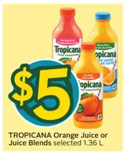 Sobeys TROPICANA Orange Juice or Juice Blends offer