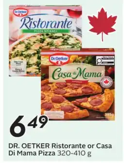 Sobeys DR. OETKER Ristorante or Casa Di Mama Pizza offer