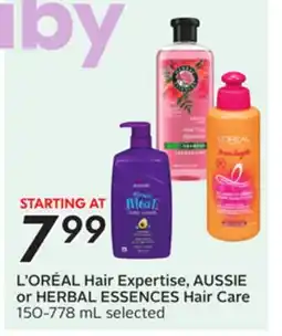 Sobeys L'ORÉAL Hair Expertise, AUSSIE or HERBAL ESSENCES Hair Care offer
