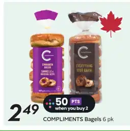 Sobeys COMPLIMENTS Bagels offer