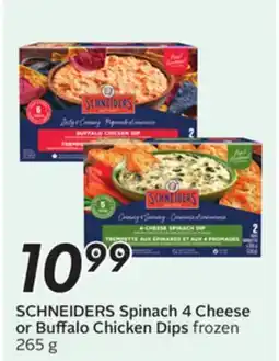 Sobeys SCHNEIDERS Spinach 4 Cheese or Buffalo Chicken Dips offer