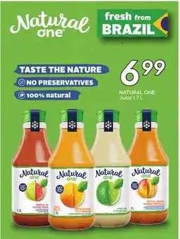 Sobeys NATURAL ONE Juice offer