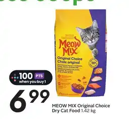 Sobeys MEOW MIX Original Choi Dry Cat Food offer