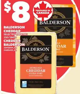Independent Grocer BALDERSON CHEDDAR 250/280 G offer