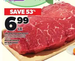 Independent Grocer SIRLOIN TIP OVEN ROAST offer