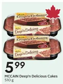 Sobeys MCCAIN Deep'n Delicious Cakes offer