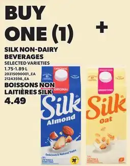 Independent Grocer SILK NON-DAIRY BEVERAGES offer