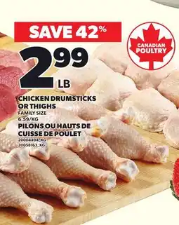 Independent Grocer CHICKEN DRUMSTICKS OR THIGHS offer