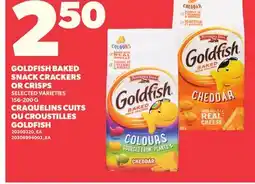 Independent Grocer GOLDFISH BAKED SNACK CRACKERS OR CRISPS offer