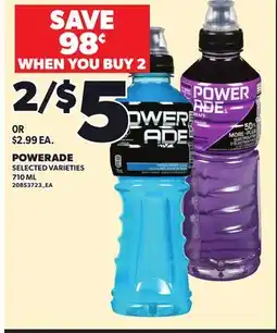 Independent Grocer POWERADE offer