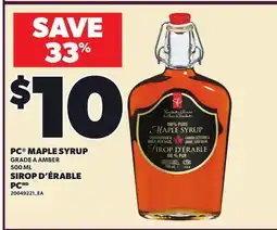 Independent Grocer PC MAPLE SYRUP offer