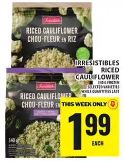 Food Basics IRRESISTIBLES RICED CAULIFLOWER offer