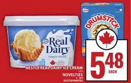 Food Basics NESTLÉ REAL DAIRY ICE CREAM OR NOVELTIES offer
