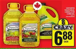 Food Basics SAPORITO VEGETABLE, CANOLA OR CORN OIL offer