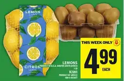 Food Basics LEMONS OR KIWI offer