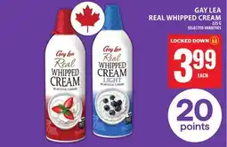 Food Basics GAY LEA REAL WHIPPED CREAM offer