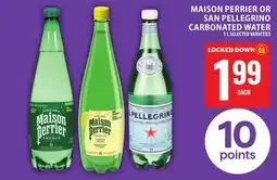 Food Basics MAISON PERRIER OR SAN PELLEGRINO CARBONATED WATER offer