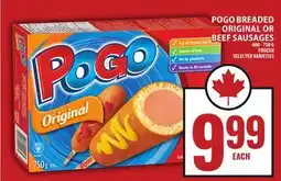 Food Basics POGO BREADED ORIGINAL OR BEEF SAUSAGES offer