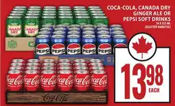 Food Basics COCA-COLA, CANADA DRY GINGER ALE OR PEPSI SOFT DRINKS offer