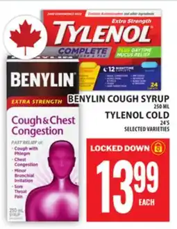 Food Basics BENYLIN COUGH SYRUP OR TYLENOL COLD offer