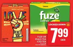 Food Basics FUZE OR PEACE TEA ICED TEA offer