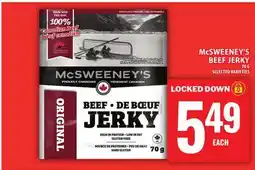 Food Basics McSWEENEY'S BEEF JERKY offer