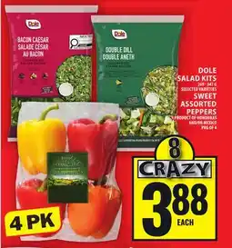Food Basics DOLE SALAD KITS OR SWEET ASSORTED PEPPERS offer