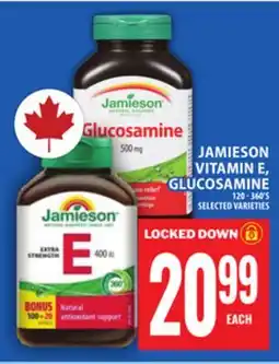 Food Basics JAMIESON VITAMIN E, GLUCOSAMINE offer