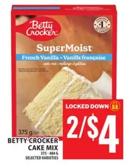 Food Basics BETTY CROCKER CAKE MIX offer