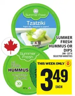Food Basics SUMMER FRESH HUMMUS OR DIPS offer