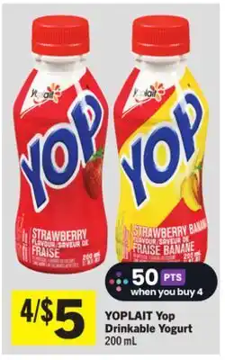 Foodland YOPLAIT Yop Drinkable Yogurt offer