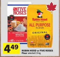 Foodland ROBIN HOOD or FIVE ROSES Flour offer