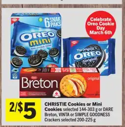 Foodland CHRISTIE Cookies or Mini Cookies offer