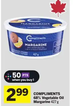 Foodland COMPLIMENTS 68% Vegetable Oil Margarine offer