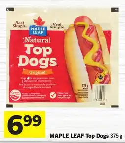 Foodland MAPLE LEAF Top Dogs offer