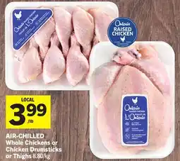 Foodland AIR-CHILLED Whole Chickens or Chicken Drumsticks or Thighs offer