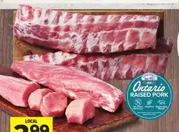 Foodland CONESTOGA MEATS Family Size Pork Tenderloin or Pork Back Ribs offer