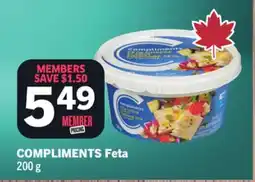 Foodland COMPLIMENTS Feta offer