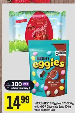 Foodland HERSHEY'S Eggies offer